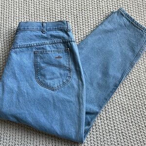 Vintage Chic High Waist Straight Leg "Mom" Jeans 1980’s Plus Size Sz 26 Waist 39